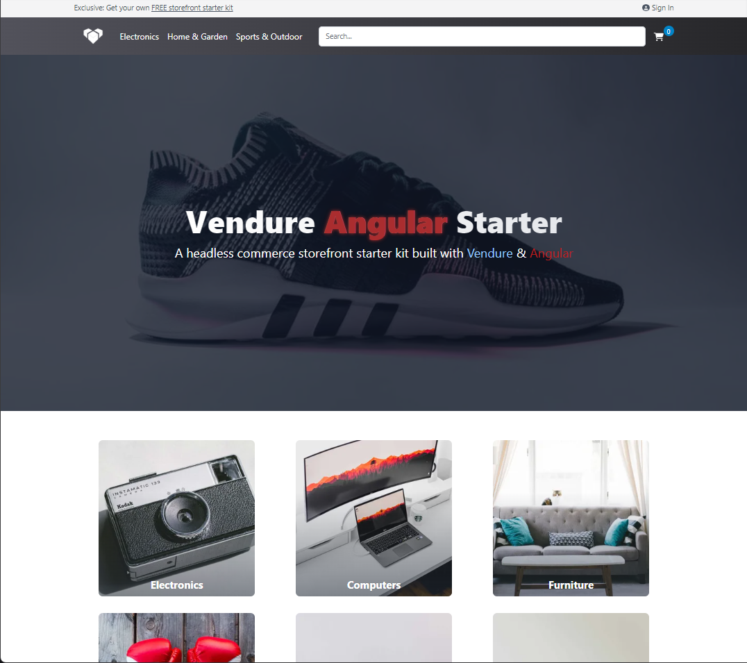 Angular Storefront